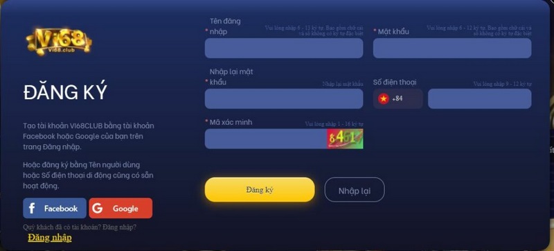 truy cập vào cổng game